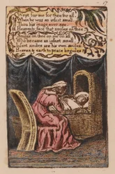 Songs of Innocence and of Experience, Plate 17, A Cradle Song (Bentley 17)